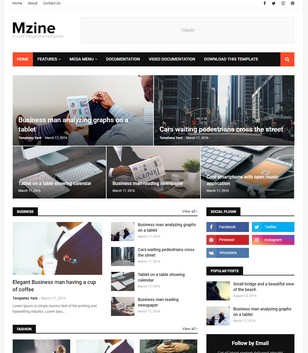 MZine Blogger Templates