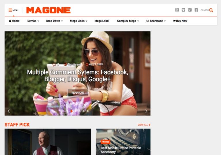 MagOne Blogger Template