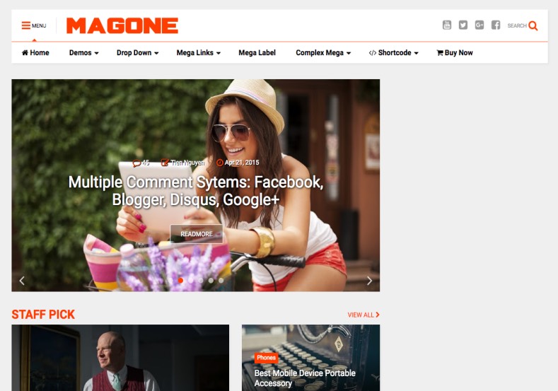 MagOne Blogger Template • Blogspot Templates 2025