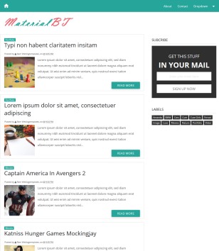 Material Design Blogger Templates