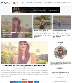 Maverick Clean Blogger Templates