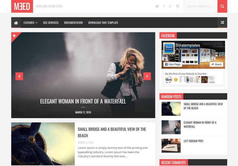 Meed Blogger Template. Best place for download magazine blogger template. Most beautiful magazine templates. Magazine blogger themes from SoraTemplates. Meed Blogger Template.
