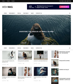 MeshMag Magazine Blogger Templates