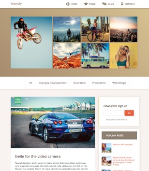 Metrofy Blogger Templates
