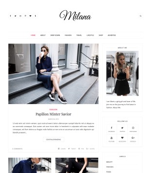 Milana Blogger Templates