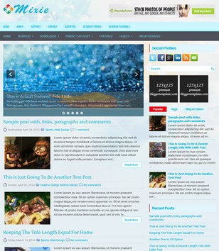 Mixie Responsive Blogger Template • Blogspot Templates 2024