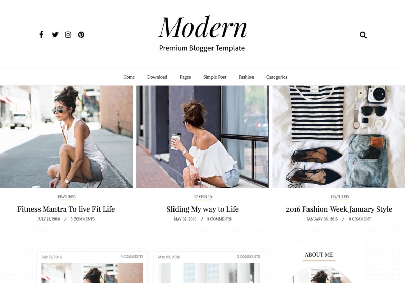 Modern Sidebar Blogger Template. Latest free blogger templates 2017 for latest designed layout building blogger template mainly designed for blogging and magazine blog. Modern Sidebar Blogger Template.