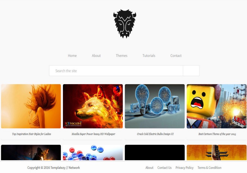 Modren Portfolio Flat Blogger Template