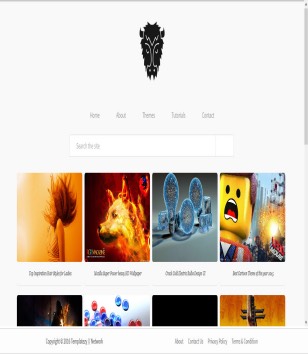 Modren Portfolio Flat Blogger Templates