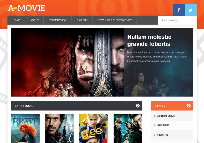 Movie Gallery Blogger Template. Download best free blogger templates 2016 for your movie and film industry based blogging blog. Movie Gallery Blogger Template help to build movie blogging site with blogger.