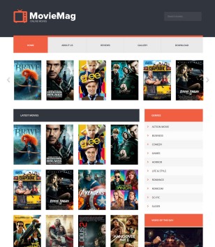 Movie Mag Blogger Templates