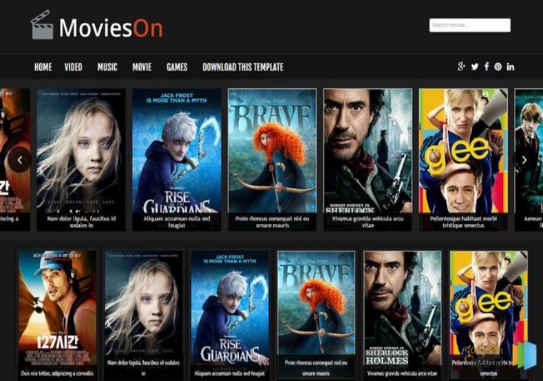 Movies On Blogger Template is the perfect blogspot theme for a movie review and news website.