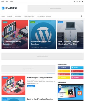 NewPress Blogger Templates