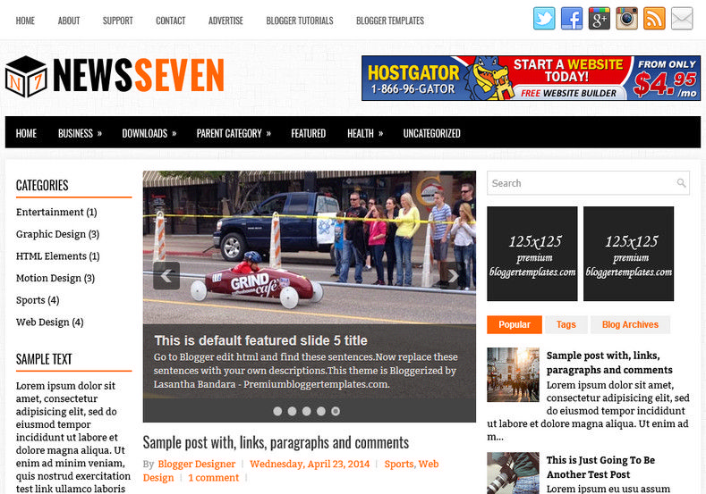 NewsBox Blogger Template NewsBox Blogger Template. Blogger Themes. Best suitable for news blog templates. Ads ready blogspot templates help for add adsense ad code and easily showing adsence ads in your blog. Adapted from WordPress templates are converted from WordPress themes. It is help for take your rich. Blogger magazine template specially designed for magazine blogs. The writers can utilize this themes for take blog attractive to users. Elegant themes are more used themes in most of the blogs. Minimalist blog templates. Free premium blogger themes means, themes authors release two types of themes. One is premium another one is free. Premium templates given for cost but free themes given for no cost. You no need pay From California, USA. $10 USD, or $20 USD and more. But premium buyers get more facilities from authors But free buyers. If you run game or other animation oriented blogs, and you can try with Anime blog templates. Today the world is fashion world. So girls involve to the criteria for make their life fashionable. So we provide fashion blogger themes for make your fashionable. News is most important concept of the world. Download news blogger templates for publishing online news. You can make your blog as online shopping store. Get Online shopping store blogger template to sell your product. Navigation is most important to users find correct place. Download drop down menu, page navigation menu, breadcrumb navigation menu and vertical dropdown menu blogspot themes for free. Google Guide. Blogging tips and Tricks for bloggers. Google bloggers can get blogspot trick and tips for bloggers. Blog templates portfolio professional blogspot themes, You can store your life moments with your blogs with personal pages templates. Video and movie blogs owners get amazing movie blog themes for their blogs. Business templates download. We publish blogger themes for photographers. Photographers easily share photos via photography blog themes. St valentine Christmas Halloween templates. Download Slideshow slider templates for free. Under construction coming soon custom blogspot template. Best beautiful high quality Custom layouts Blog templates from templateism, SoraTemplates, templatetrackers, simple, cute free premium professional unique designs blog themes blogspot themes. Seo ready portfolio anime fashion movie movies health custom layouts best download blogspot themes simple cute free premium professional unique designs xml html code html5.