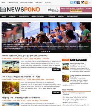 NewsPond Blogger Template • Blogspot Templates 2024