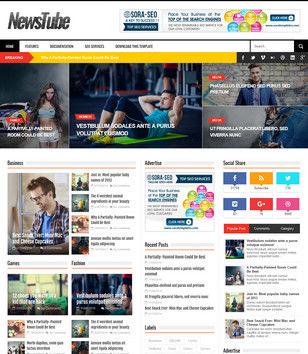 NewsTube Blog Templates