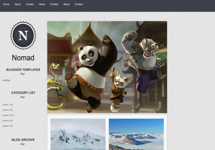Nomad Blogger Template 2014 Free Download - Free Blogger Templates