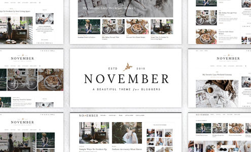 November - A WordPress Blog Theme