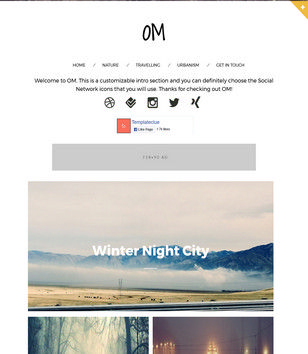 OM Responsive Blogger Templates