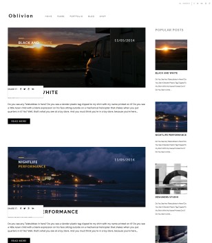 Oblivion Blogger Templates