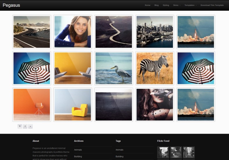 Pegasus Blogger Template 2014 Free Download
