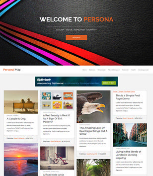 Personal Mag Responsive Blogger Templates