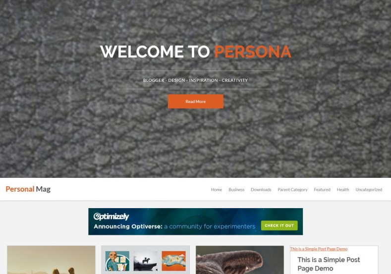 Personal Mag Blogger Template