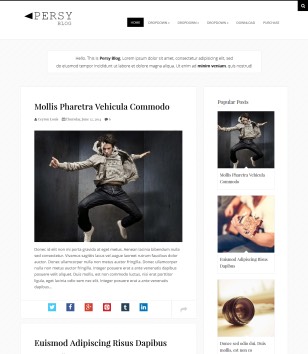 Persy Responsive Blogger Templates