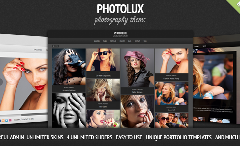 Photolux - Photography Portfolio WordPress Theme