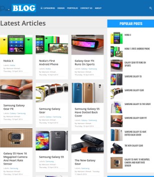 Pixel Blog Responsive Blogger Templates