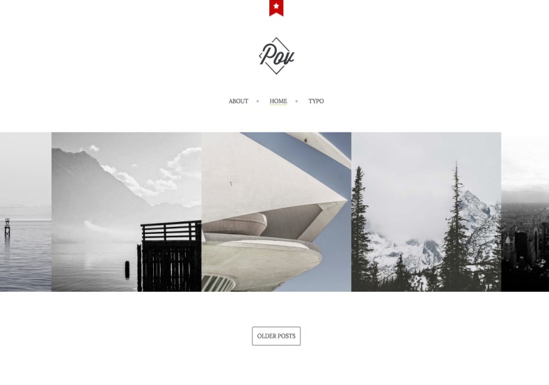 Point of View Photography Blogger Template. Premium blogger template