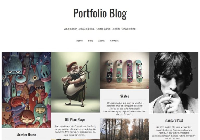 Portfolio Blog Responsive Blogger Template 2014 Free Download