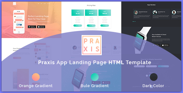 Praxis | App Landing Page