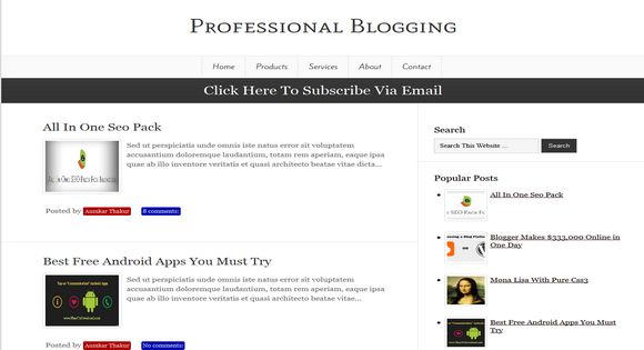  Professional  Blogging Blogger Template Free Graphics 