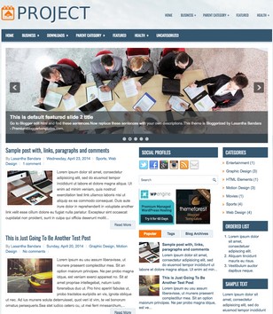 Project Responsive Blogger Template • Blogspot Templates 2025