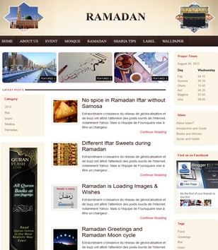 Ramadan Blogger Templates