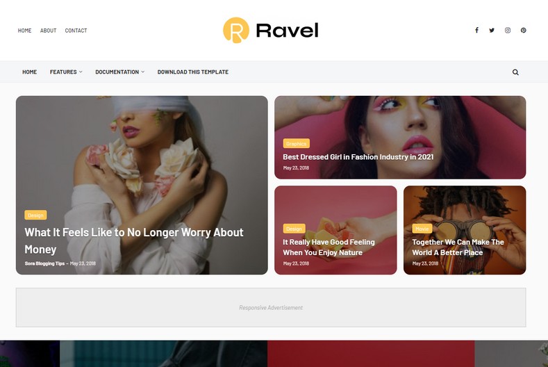 Ravel Blogger Template is one of the finest themes designed for the niches like Health, Food, Tech, Travel, etc. It gives a super-fast response by carrying tons of loaded features.