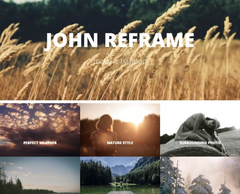 ReFrame - Responsive Photography WordPress Theme