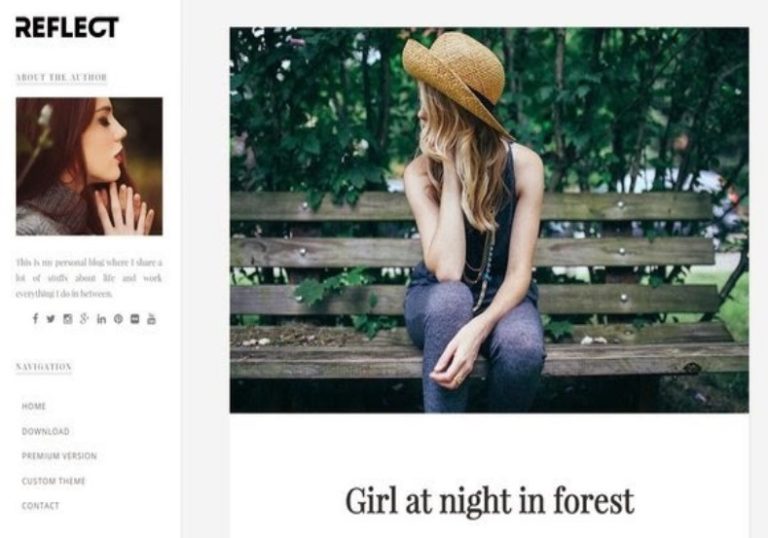 Reflect Personal Blogger Template • Blogspot Templates 2025