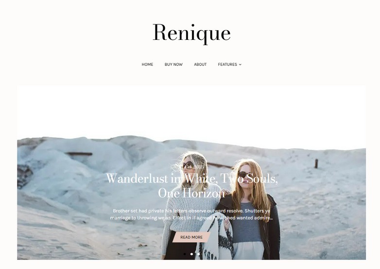 Renique Blogger Template is a clean, modern, and stylish Blogger theme that is perfect for fashion, lifestyle, travel, and personal blogs, giving your website a professional and attractive look without needing any coding skills.