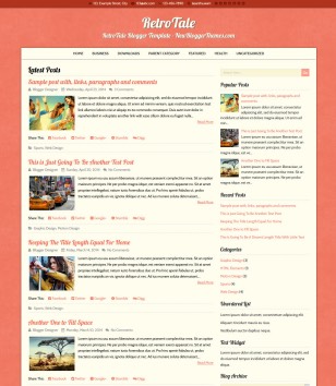 RetroTale Blogger Templates