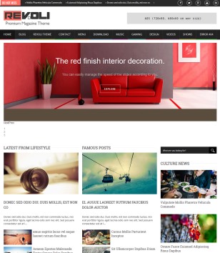 Revoli Boxed Responsive Blogger Templates