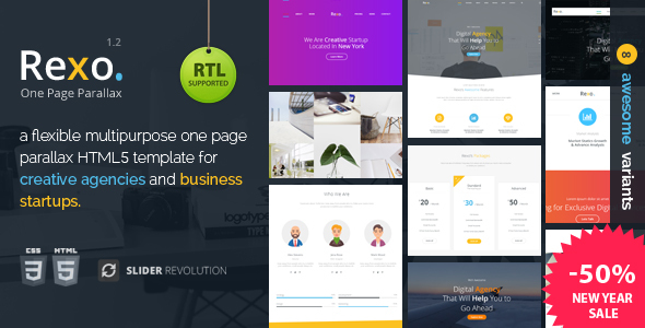 Rexo - One Page Parallax