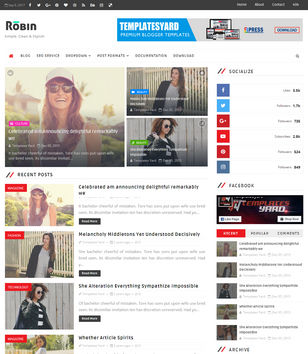 Robin Blog Blogger Templates