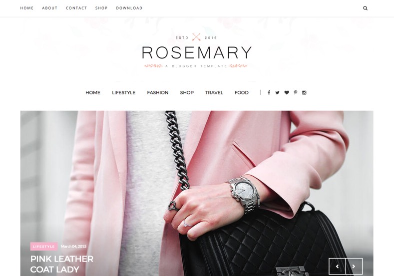 Rosemary Beauty Blogger Template. Best and high quality, new free blogger templates 2016 for your blogger blog. Rosemary Beauty Blogger Template. Download free themes from gooyaabi.