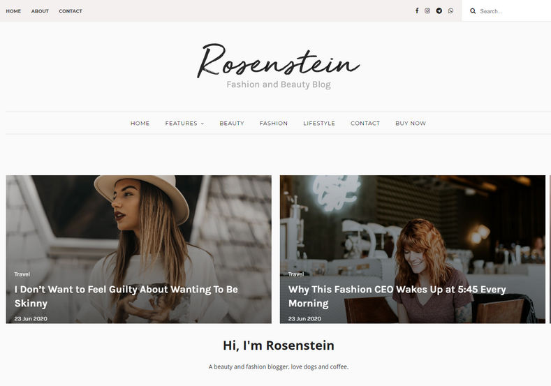 Rosenstein Blogger Template is a clean responsive theme for publishing review articles of personal blogs, daily videos, web based articles etc.