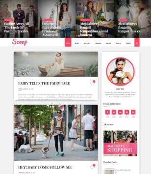Scoop Fashion Blogger Templates