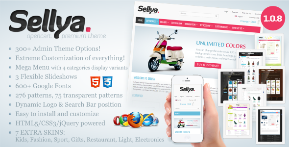 Sellya - Multi-Purpose Responsive OpenCart Theme