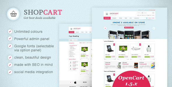 ShopCart - OpenCart theme with powerful options