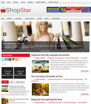 ShopStar Blogger Templates